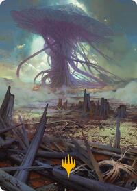Swamp Art Card (Gold-Stamped Planeswalker Symbol), Art Series: Modern Horizons 3