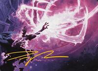 Flare of Malice Art Card (Gold-Stamped Signature), Art Series: Modern Horizons 3