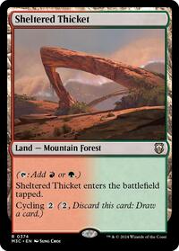 Sheltered Thicket (Ripple Foil), Commander: Modern Horizons 3