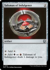 Talisman of Indulgence (Ripple Foil), Commander: Modern Horizons 3