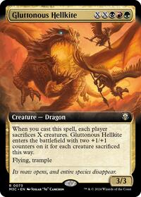 Gluttonous Hellkite (Extended Art) (Ripple Foil), Commander: Modern Horizons 3