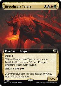 Broodmate Tyrant (Extended Art) (Ripple Foil), Commander: Modern Horizons 3