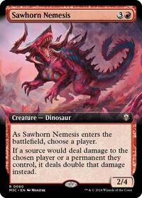 Sawhorn Nemesis (Extended Art) (Ripple Foil), Commander: Modern Horizons 3