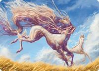 Nyxborn Unicorn Art Card, Art Series: Modern Horizons 3