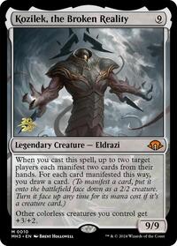 Kozilek, the Broken Reality, Prerelease Cards
