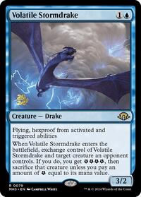 Volatile Stormdrake, Prerelease Cards