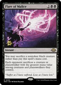 Flare of Malice, Prerelease Cards