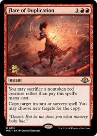 Flare of Duplication, Prerelease Cards