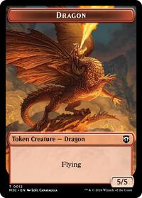 Dragon // Shapeshifter (0008) Double-Sided Token, Commander: Modern Horizons 3
