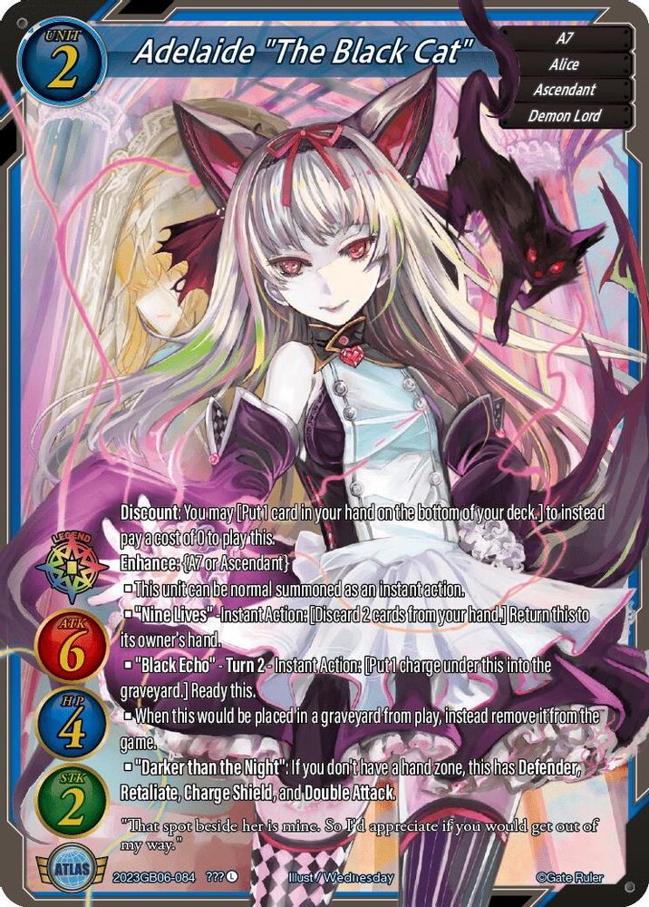 Adelaide "The Black Cat", Standard, front