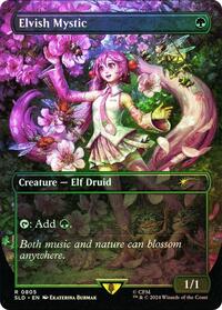 Elvish Mystic (0805) (Rainbow Foil), Secret Lair Drop Series