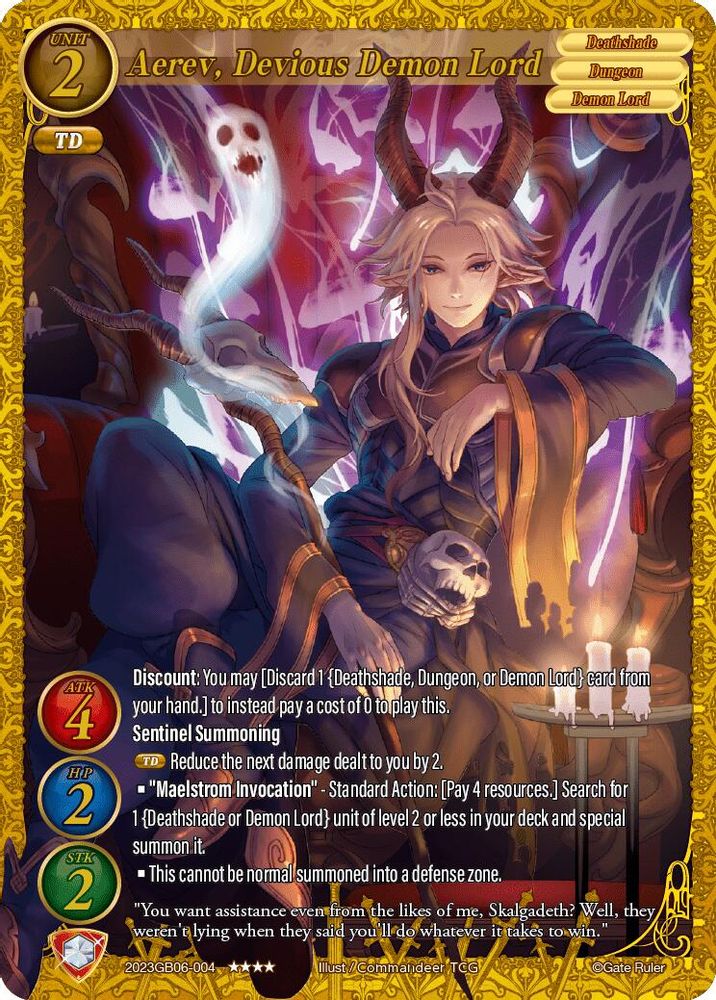 Aerev, Devious Demon Lord, Standard, front