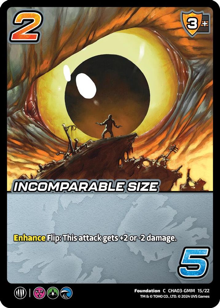 Incomparable Size, Foil, front