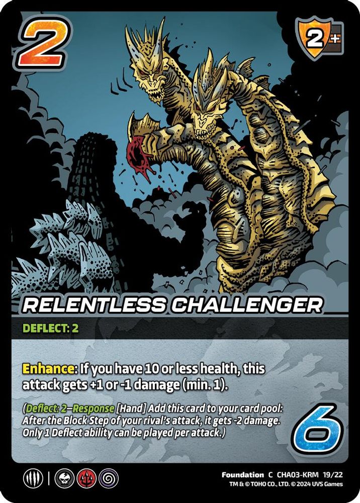 Relentless Challenger, Standard, front