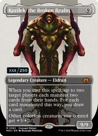 Kozilek, the Broken Reality (Borderless) (Serial Numbered), Modern Horizons 3