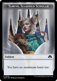 Emblem - Tamiyo, Seasoned Scholar, Modern Horizons 3