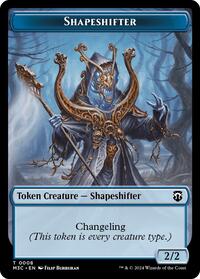 Shapeshifter (0008) (Ripple Foil) // Dragon Double-Sided Token, Commander: Modern Horizons 3