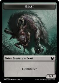 Beast (0010) (Ripple Foil) // Shapeshifter (0008) Double-Sided Token, Commander: Modern Horizons 3