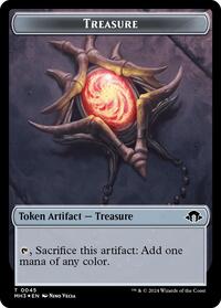 Treasure (Ripple Foil) // Copy Double-Sided Token, Modern Horizons 3