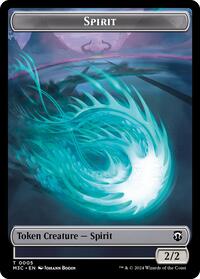 Spirit (Ripple Foil) // Eldrazi Double-Sided Token, Commander: Modern Horizons 3