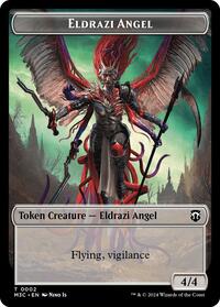 Eldrazi Angel (Ripple Foil) // Copy Double-Sided Token, Commander: Modern Horizons 3