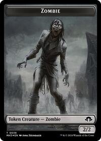 Zombie (Ripple Foil) // Insect (0027) Double-Sided Token, Modern Horizons 3