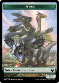 Hydra (Ripple Foil) // Boar Double-Sided Token, Commander: Modern Horizons 3