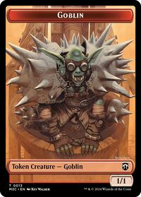 Goblin (Ripple Foil) // Tarmogoyf Double-Sided Token, Commander: Modern Horizons 3