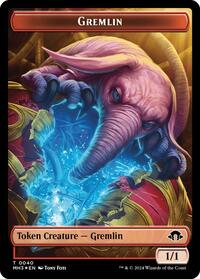 Gremlin (Ripple Foil) // Copy Double-Sided Token, Modern Horizons 3