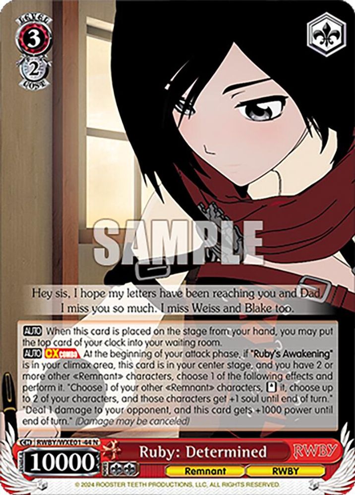 Ruby: Determined, Standard, front