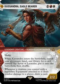 Kassandra, Eagle Bearer (Showcase) (Textured Foil), Universes Beyond: Assassin's Creed