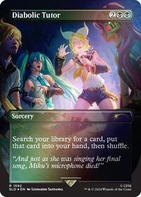 Diabolic Tutor (1592) (Rainbow Foil), Secret Lair Drop Series