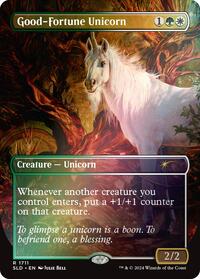 Good-Fortune Unicorn (Rainbow Foil), Secret Lair Drop Series