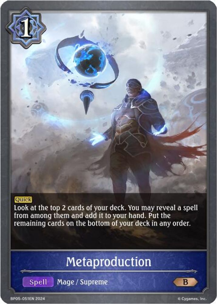 Metaproduction, Standard, front