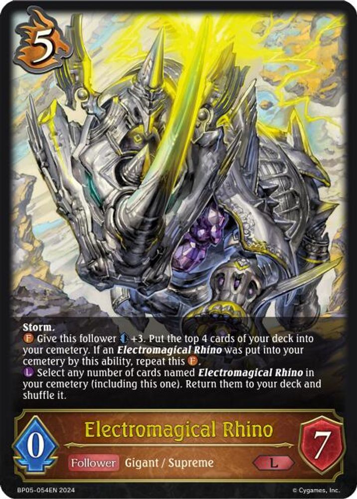 Electromagical Rhino, Standard, front
