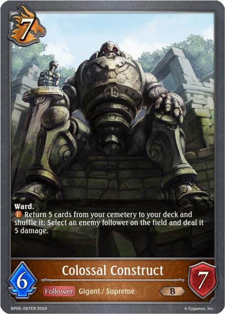 Colossal Construct, Standard, front