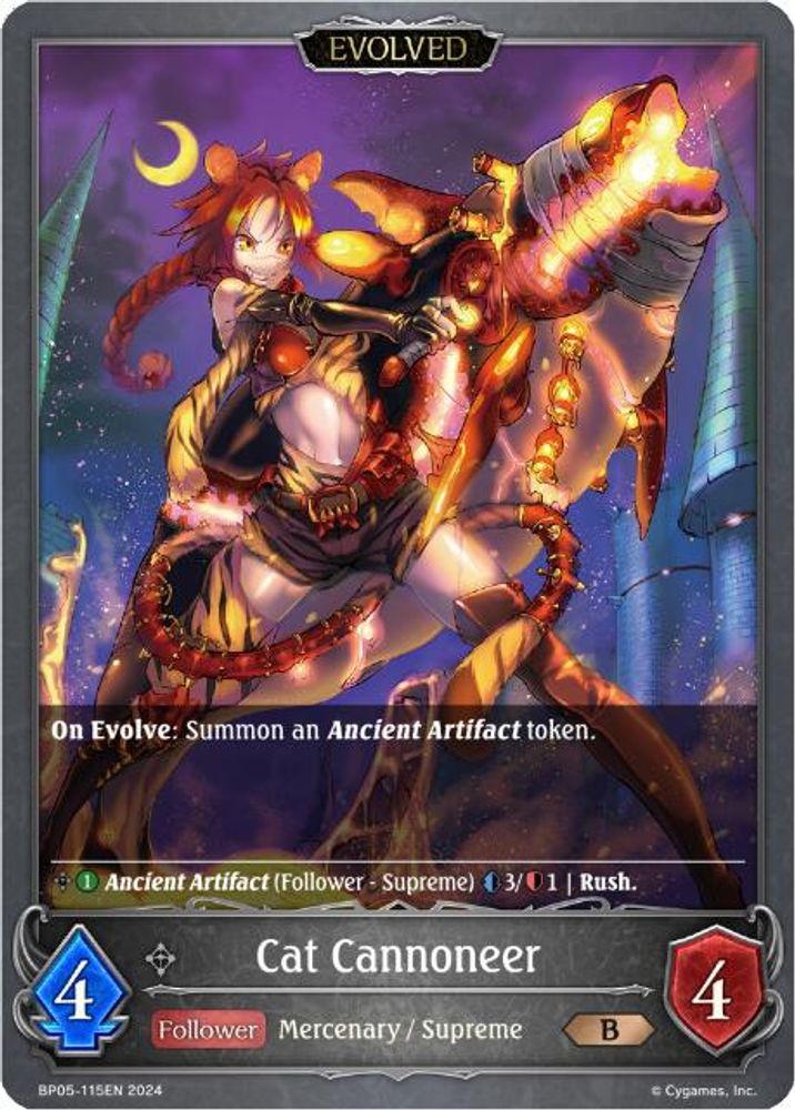 Cat Cannoneer (Evolved), Standard, front