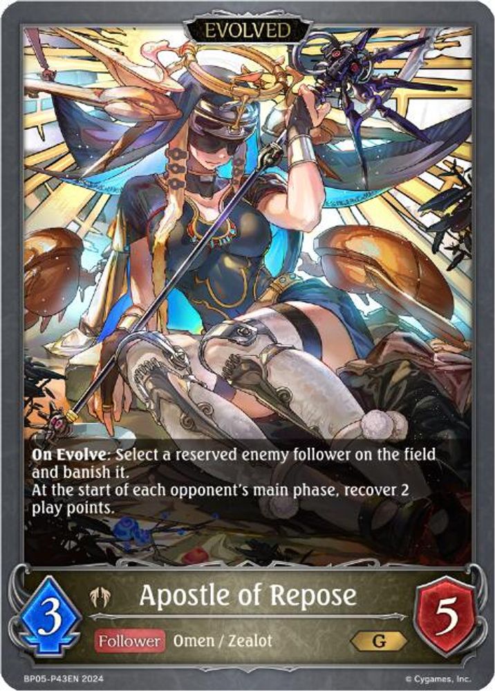 Apostle of Repose (Evolved) - P43 (Foil), Standard, front