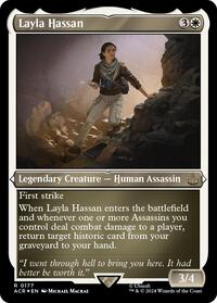 Layla Hassan (Foil Etched), Universes Beyond: Assassin's Creed
