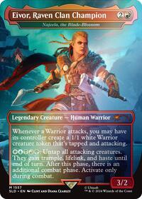 Eivor, Raven Clan Champion - Najeela, the Blade-Blossom (Rainbow Foil), Secret Lair Drop Series