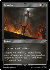 Murder (Foil Etched), Universes Beyond: Assassin's Creed