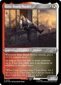 Ezio, Brash Novice (Foil Etched), Universes Beyond: Assassin's Creed