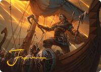 Eivor, Battle-Ready Art Card (Gold-Stamped Signature), Art Series: Universes Beyond: Assassin's Creed
