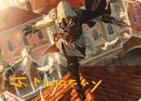 Ezio, Blade of Vengeance Art Card (Gold-Stamped Signature), Art Series: Universes Beyond: Assassin's Creed