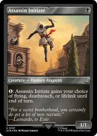 Assassin Initiate (Foil Etched), Universes Beyond: Assassin's Creed