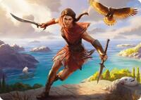 Kassandra, Eagle Bearer Art Card, Art Series: Universes Beyond: Assassin's Creed