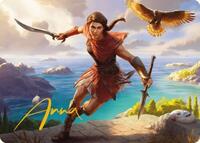 Kassandra, Eagle Bearer Art Card (Gold-Stamped Signature), Art Series: Universes Beyond: Assassin's Creed