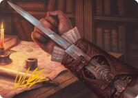Hidden Blade Art Card (Gold-Stamped Signature), Art Series: Universes Beyond: Assassin's Creed