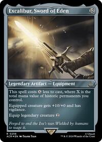 Excalibur, Sword of Eden (Foil Etched), Universes Beyond: Assassin's Creed