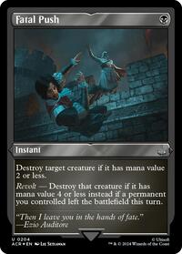 Fatal Push (Foil Etched), Universes Beyond: Assassin's Creed